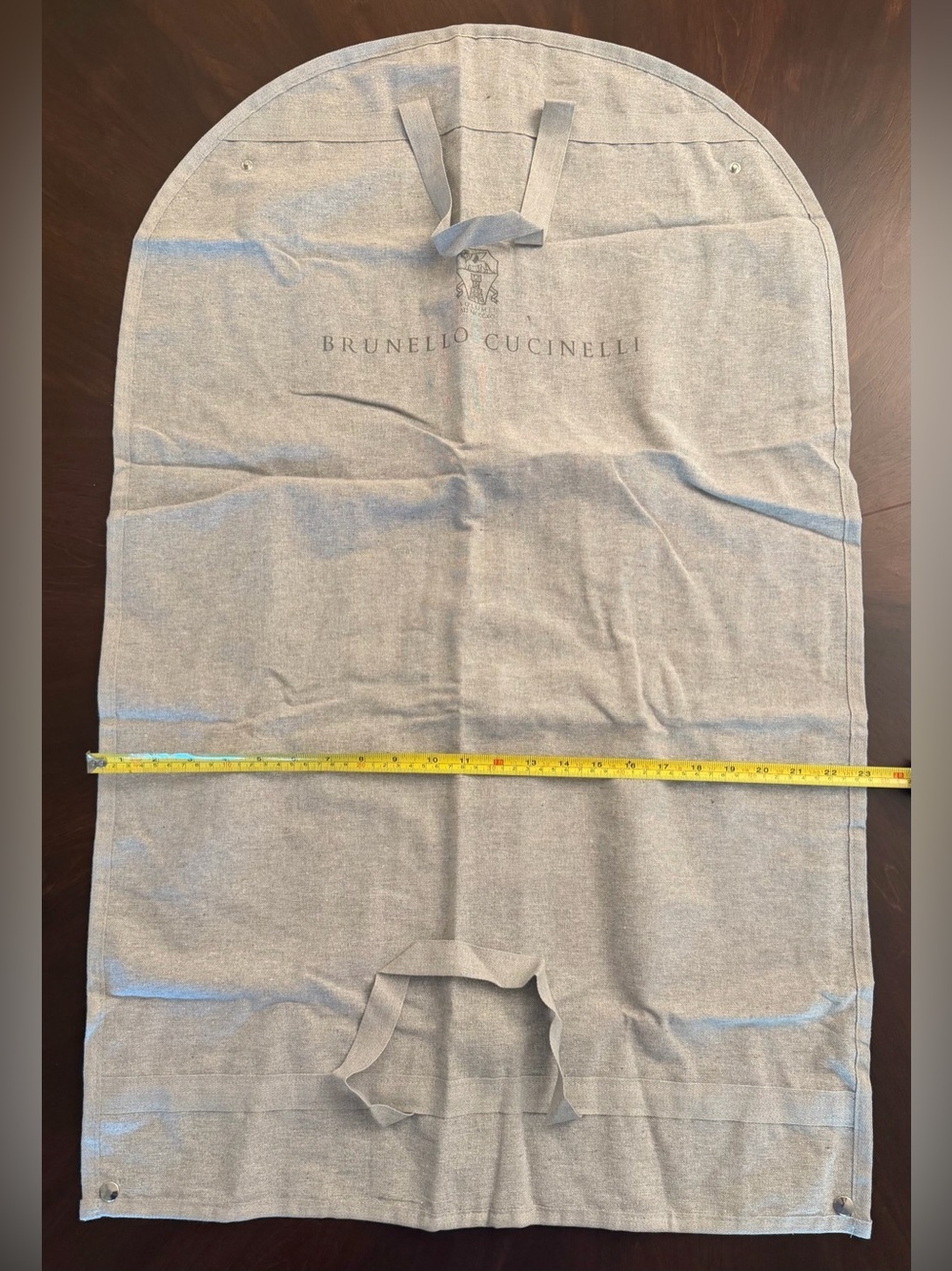 Brunello Cucinelli Men's Garment Bag - Light Gray 36x23 - Picture 3 of 4